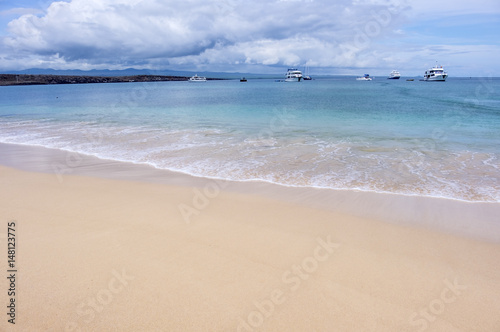 Beautiful Beach on Baltra, Galapagos Islands, Ecuador photo
