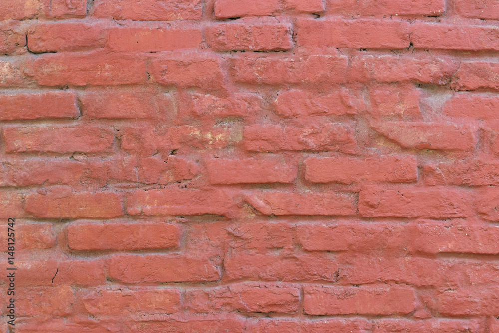 Obraz premium Red brick wall texture background