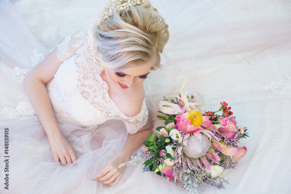 Naklejka premium Bride, wedding