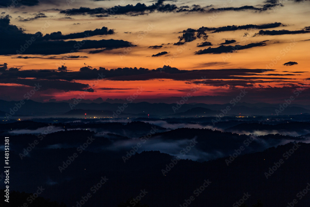 Fototapeta premium Sunset Tryon, NC