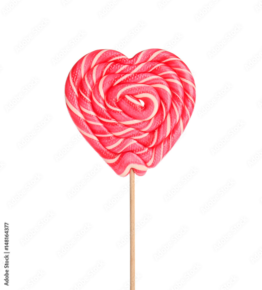 Tasty colorful lollipop on white background Tasty colorful lollipop on white background