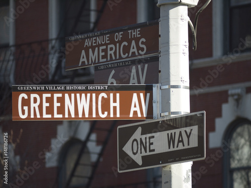 Street signs in New York