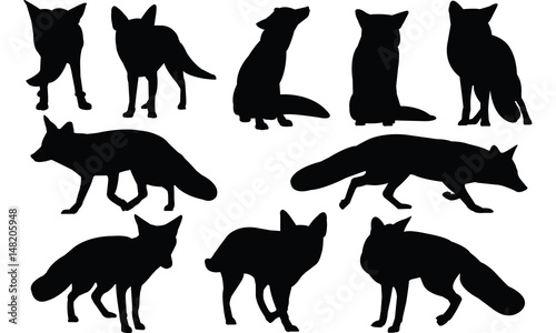 Fox Silhouette vector illustration