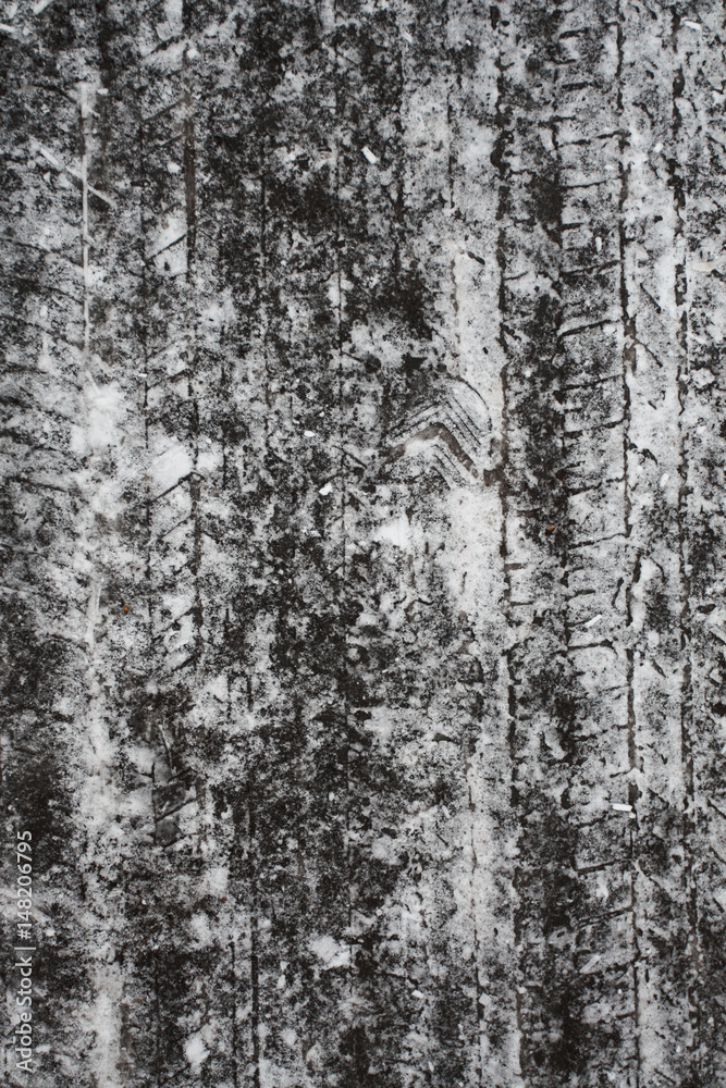 Obraz premium Icy road surface