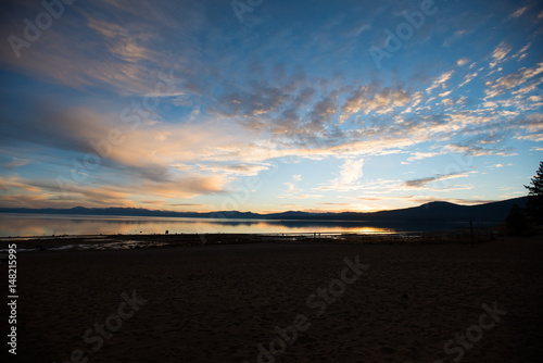sunset on lake tahoe © Chris