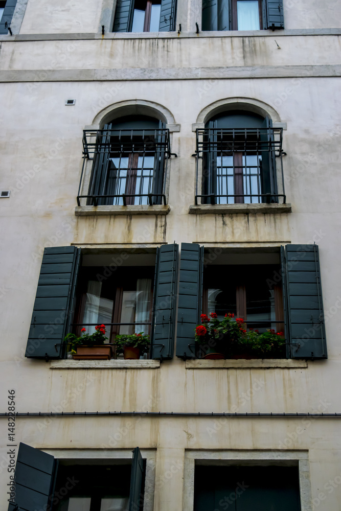 Old house windows