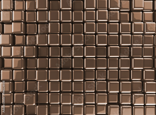 Brown tiles background