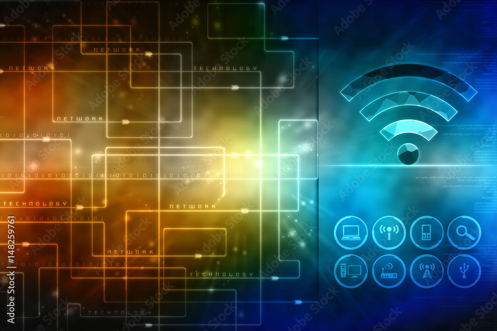 2d illustration technology background 2d illustration technology background