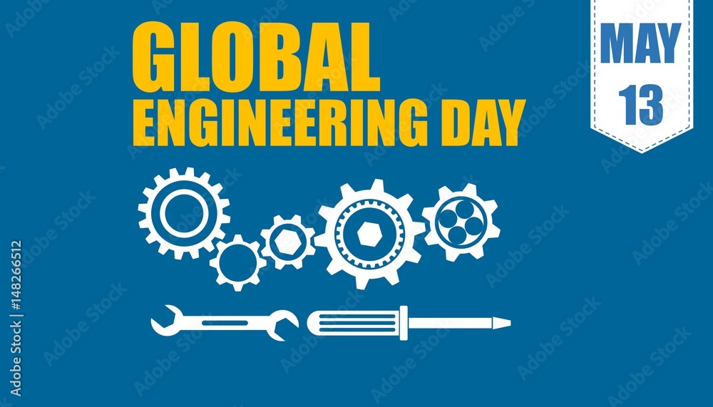 Obraz premium Illustration of Engineering Day.