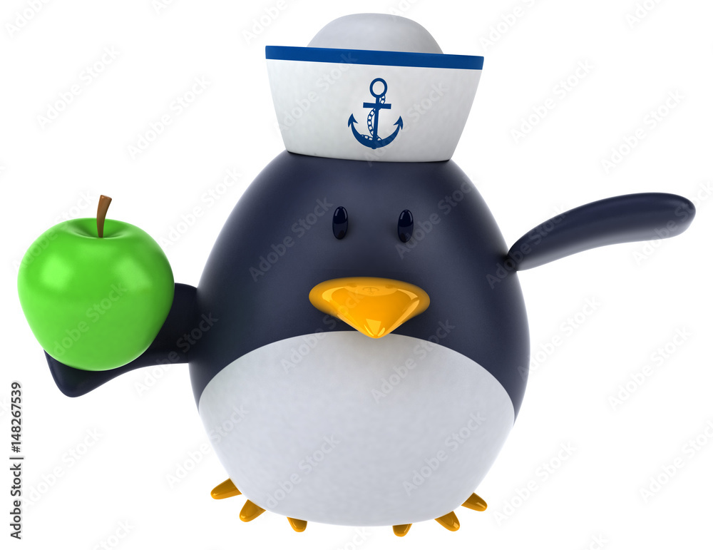 Fototapeta premium Fun penguin - 3D Illustration