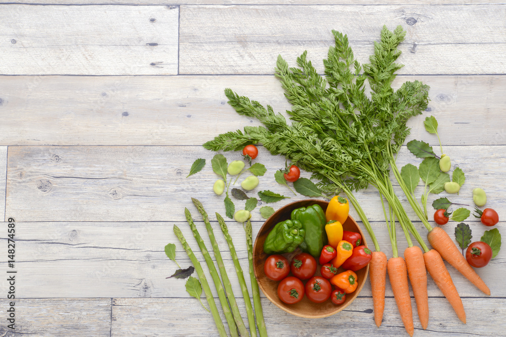 夏野菜 野菜の背景素材 野菜 Stock Photo Adobe Stock