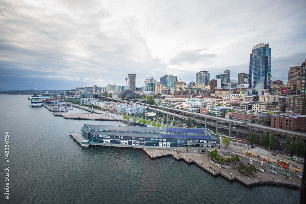 City scape from above angle 