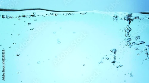 bubbles in water slow motion photo