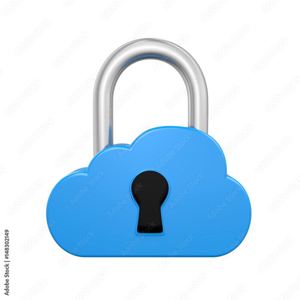 Cloud Computing Padlock Security Cloud Computing Padlock Security