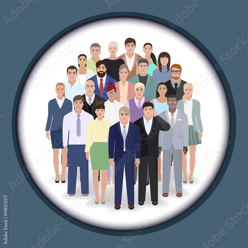 Team of people work vector