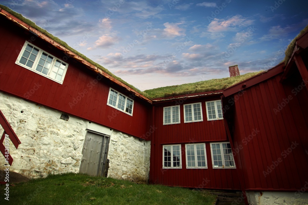 The capital city of Torshavn in the Faroe Islands 