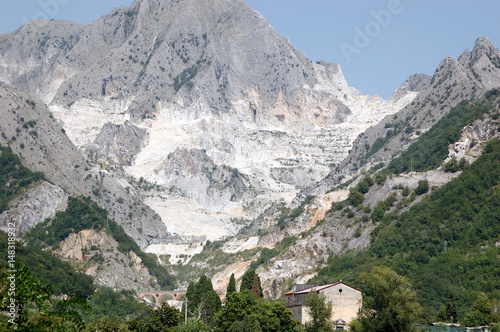 White marble in Carrara photo