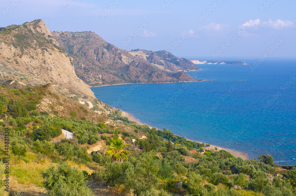 Coastline of Zakynthos island, Greece