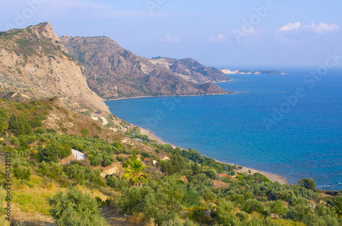 Coastline of Zakynthos island, Greece