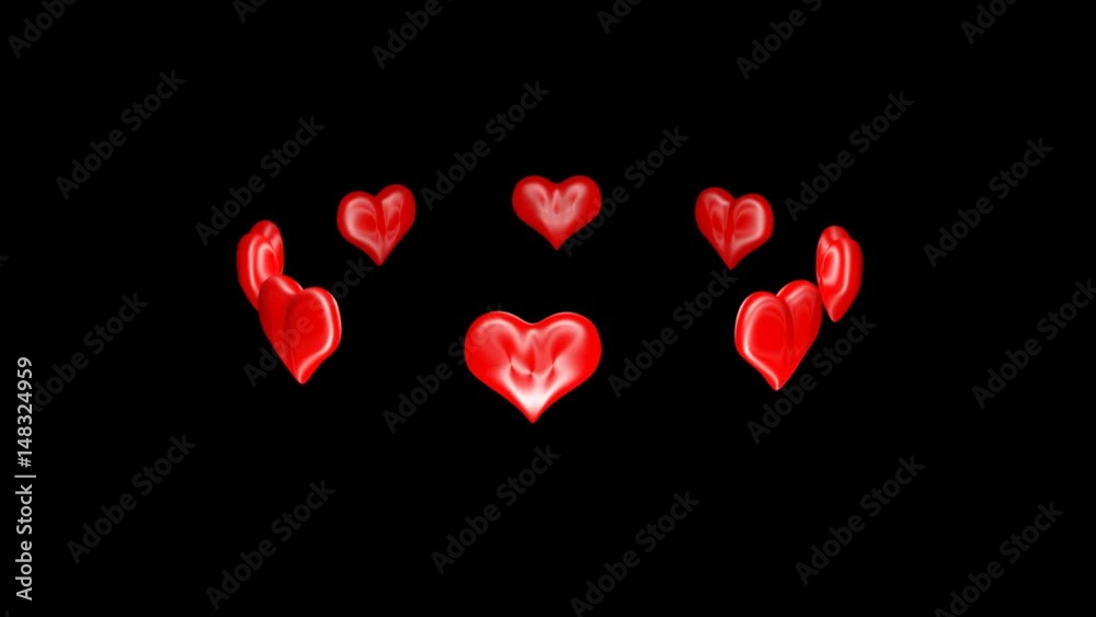 Animated Hearts Alpha included Transparent Looped Animated Hearts Alpha included Transparent Looped