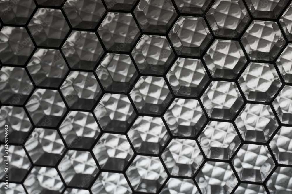 Metallic honeycombe effect Metallic honeycombe effect