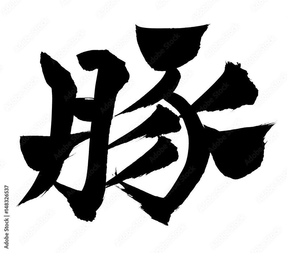 筆文字 豚 イラスト Stock イラスト Adobe Stock