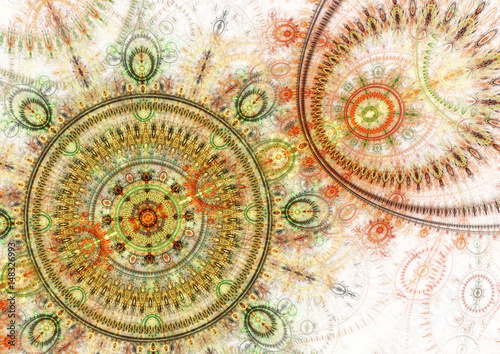  Abstract fractal steampunk design