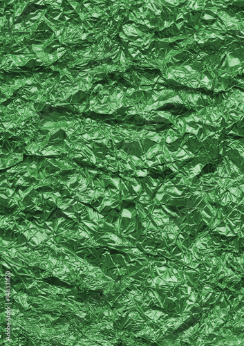 Green shiny foil