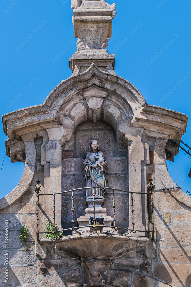 Fototapeta premium 18th century Arco da Porta Nova (New City Gate). Braga Portugal.