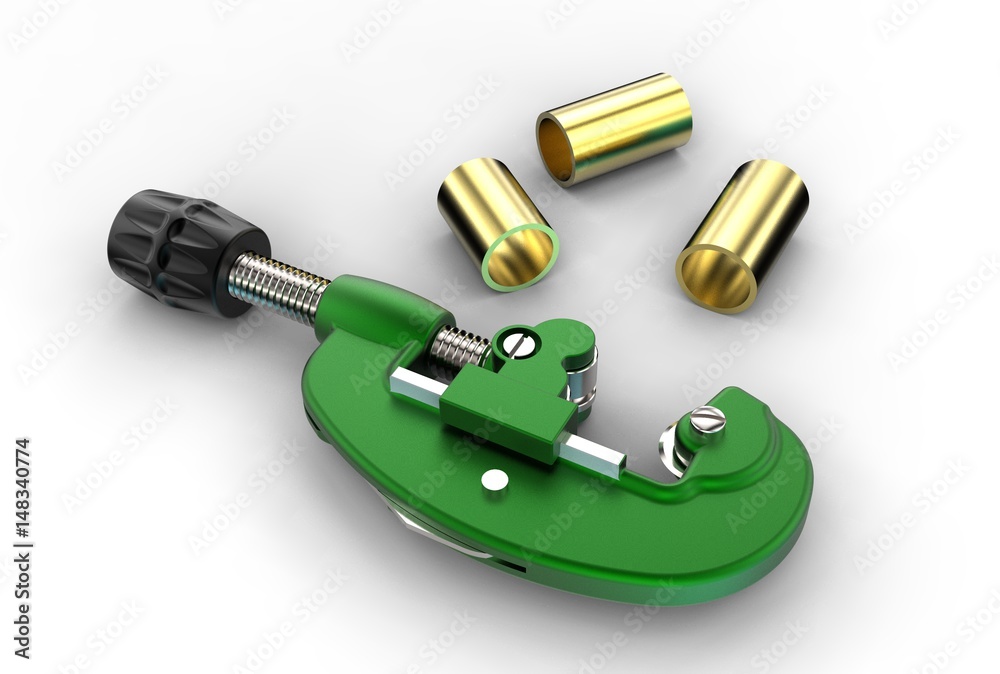 3d illustration of pipe cutter 3d illustration of pipe cutter