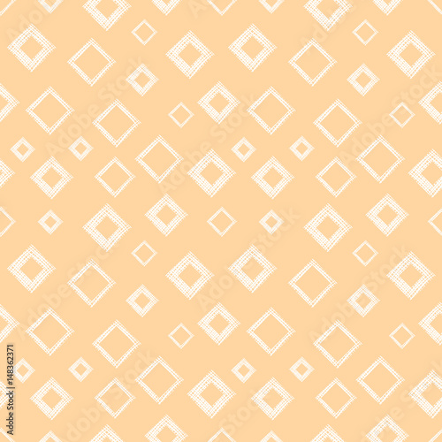 Seamless vector geometrical pattern with rhombus, squares. endless background with hand drawn textured geometric figures. Pastel Graphic illustration Template for wrapping, web backgrounds, wallpaper