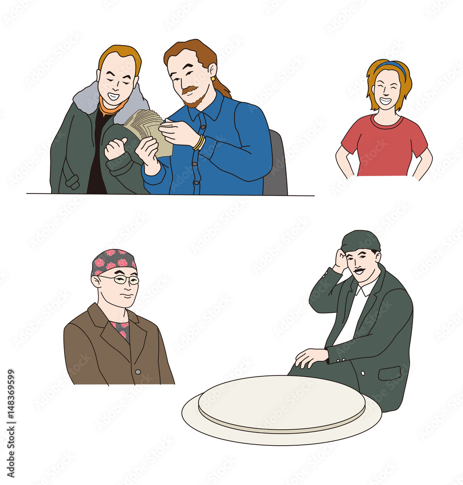 怪しい人物イラスト 悪党 Stock Illustration Adobe Stock