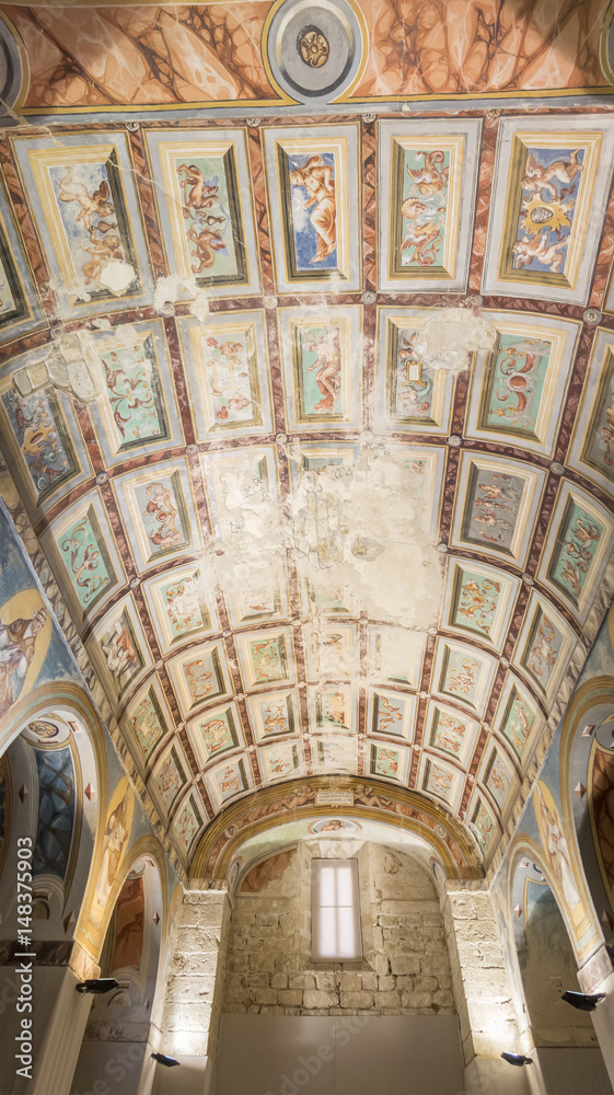 Ceiling paintings of the chapel of the Hospital de Santiago, Ubeda, Spain