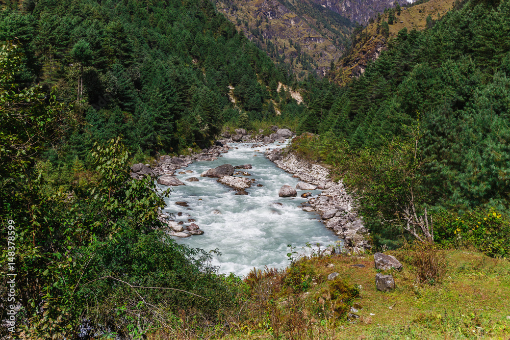 Pure mountain river Pure mountain river