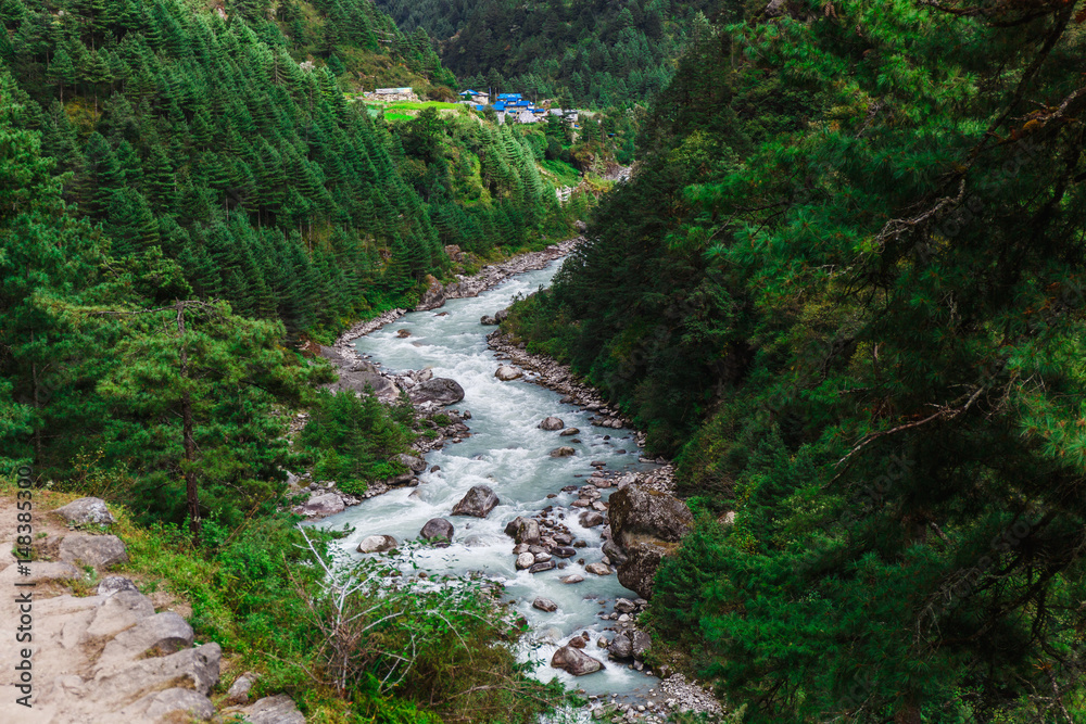 Pure mountain river Pure mountain river