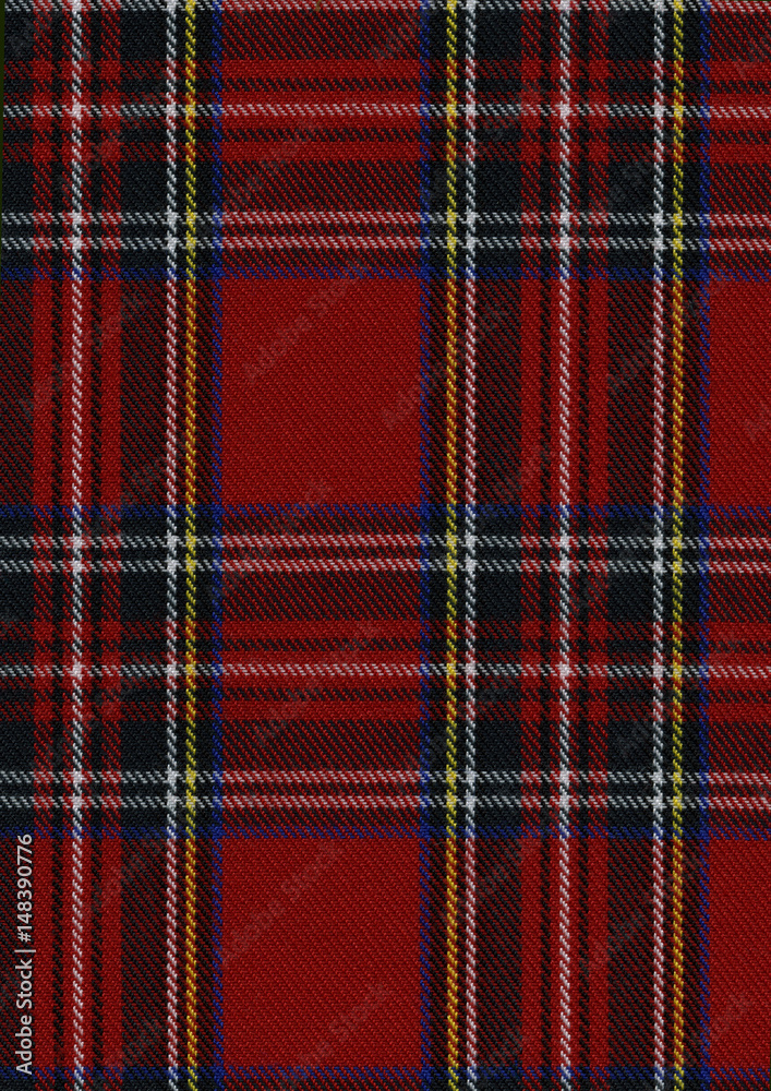 Tartan material Tartan material