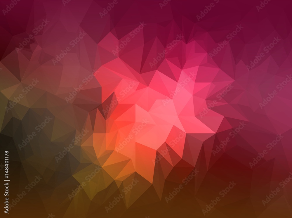Polygonal red and orange background - Low poly texture - Polygon background Polygonal red and orange background - Low poly texture - Polygon background