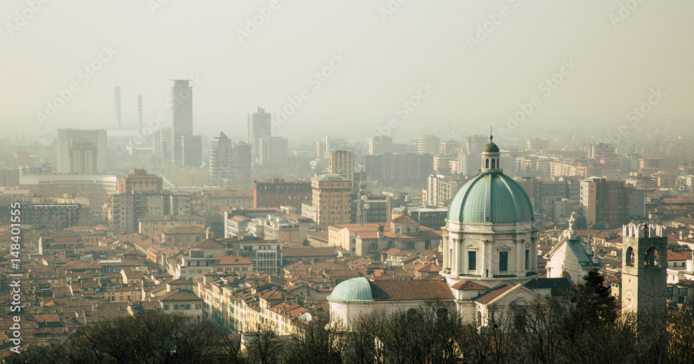 View of the city of Brescia