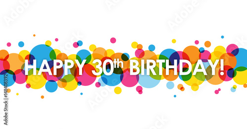 "HAPPY 30th BIRTHDAY" Card