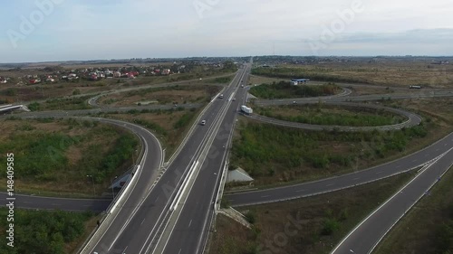 Road Aerial View for Ukraine photo