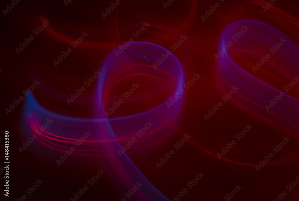 Naklejka premium Streaky light patterns from long exposure