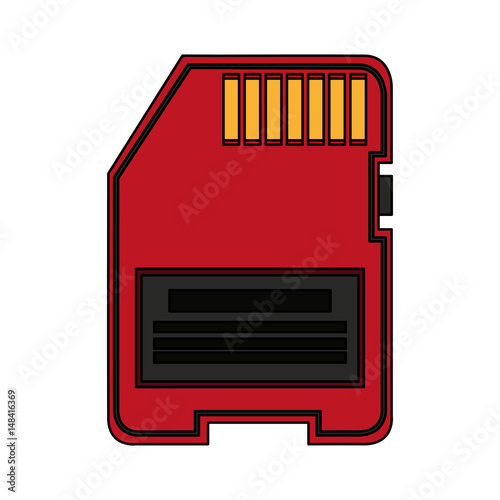 colorful graphic modern memory card vector illustration