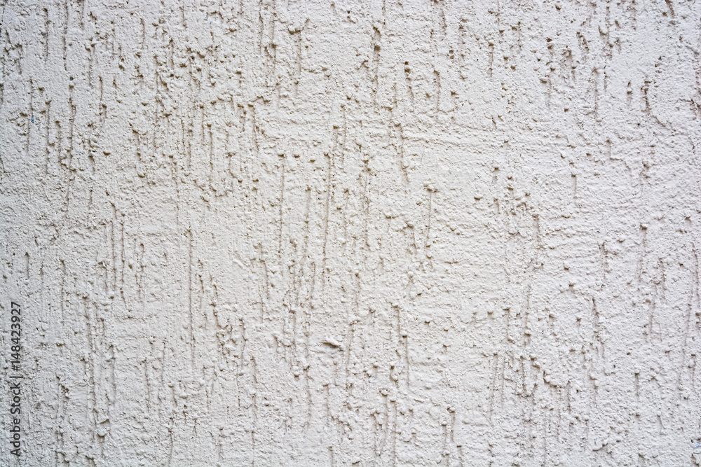 Fototapeta premium Close up beautiful new uneven plaster surface