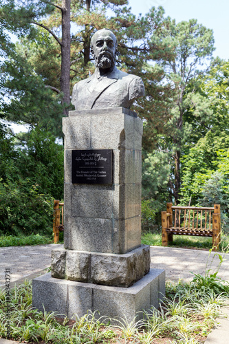 Monument to the great researcher and botanist Andrei Krasnov. The founder of the Botanical Garden in the city of Batumi. Republic of Georgia photo