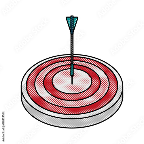 color blurred stripe image top view target with arrow vector illustration