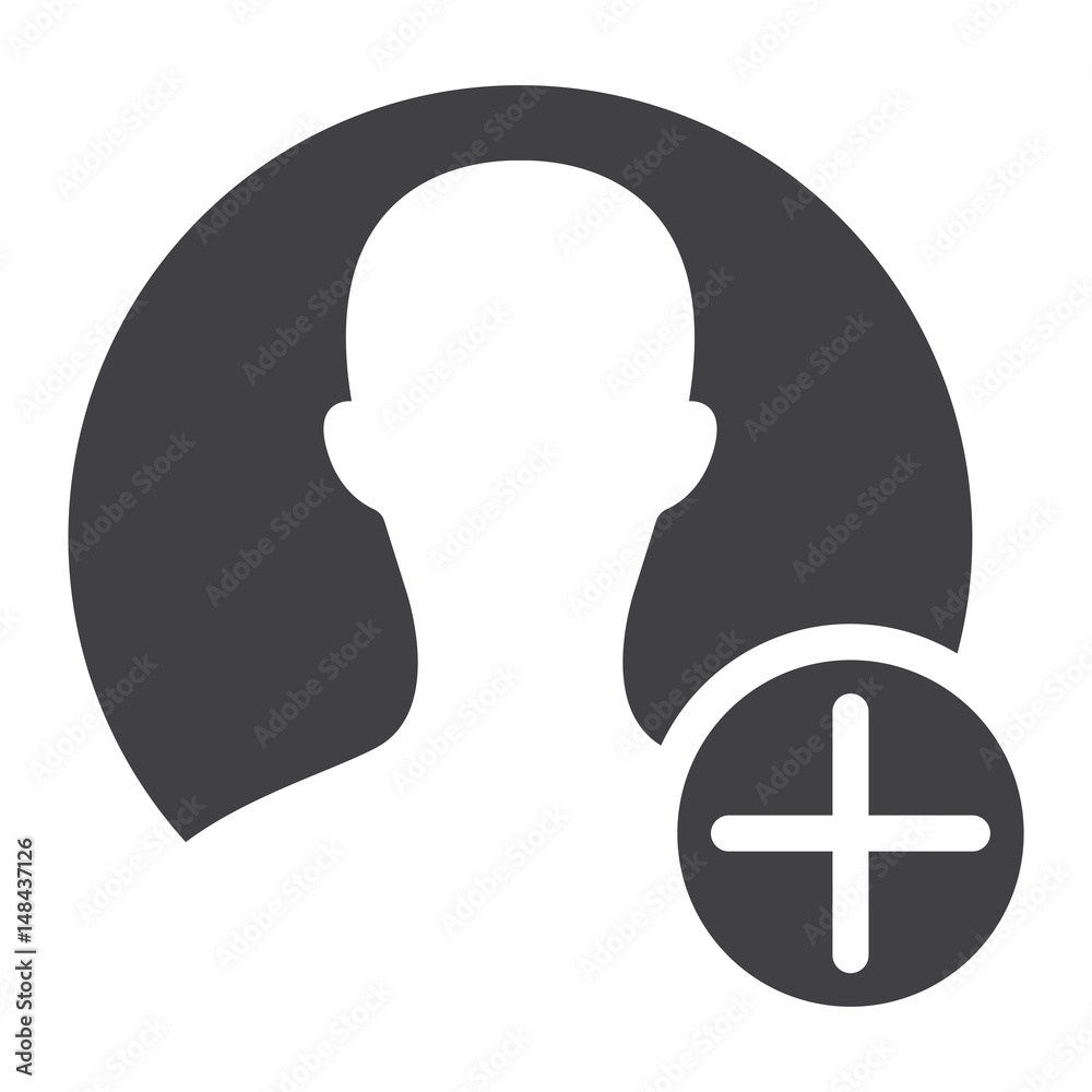 User profile solid icon, account and website User profile solid icon, account and website