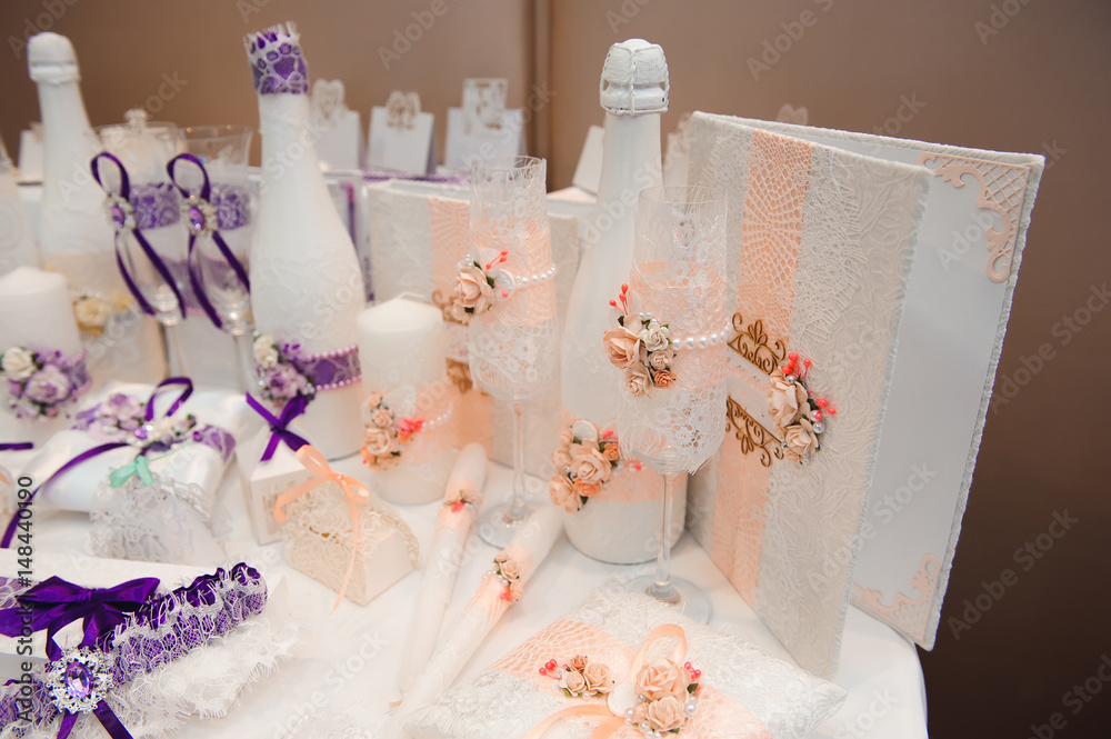 Details of a wedding banquet Details of a wedding banquet