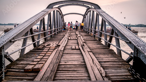 the old bridge in Yangon