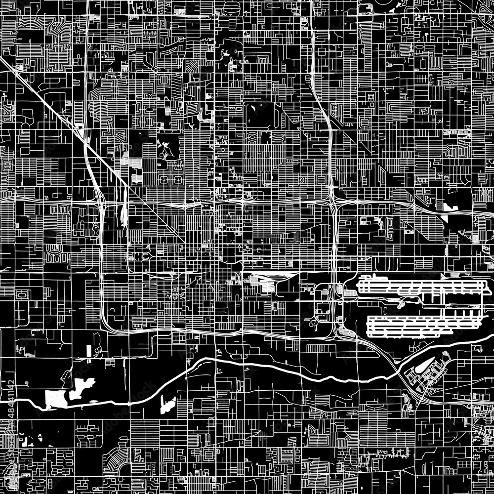 Vettoriale Stock The Map Of The City Of Phoenix Arizona Adobe Stock
