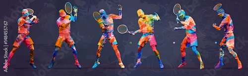 Obraz Streszczenie tenisista